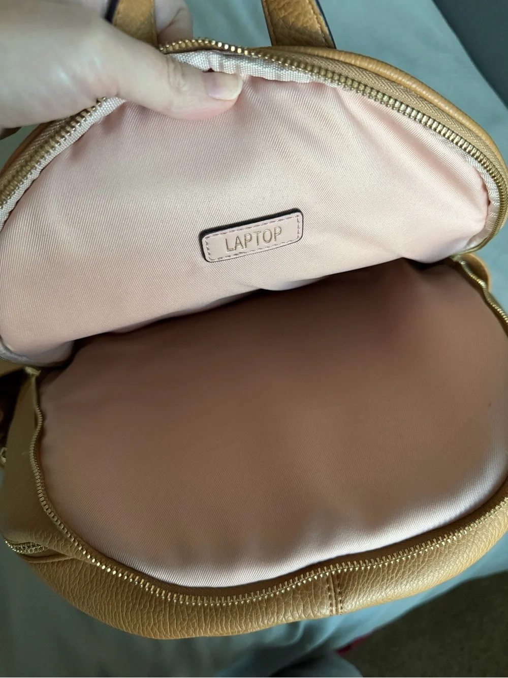 Poppy & Peonies Brooklyn Backpack in Camel